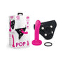 Together Pop 5 in. Silicone Dildo and Harness Set Pink - Royal Sins