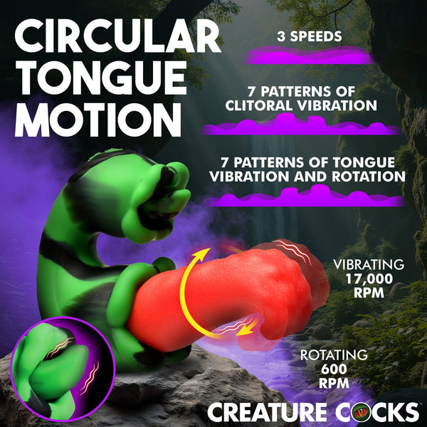 Tongue Lasher Silicone Vibrator - Royal Sins