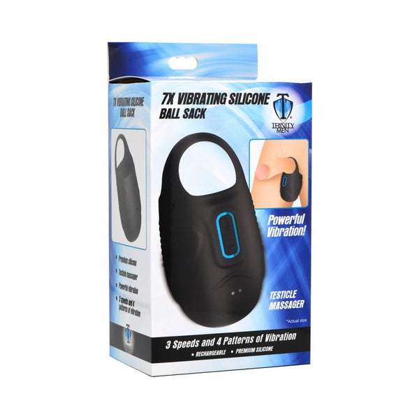 Trinity Men 7X Vibrating Silicone Ball Sack - Royal Sins