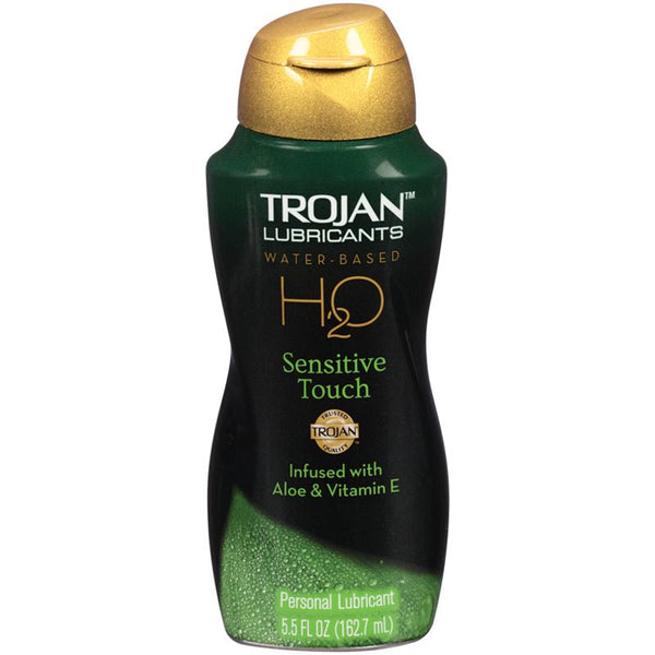 Trojan Lubricants H2O Sensitive Touch 5.5oz. - Royal Sins