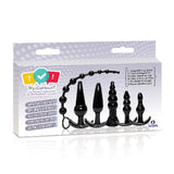 Try - Curious Anal Plug Kit Black - Royal Sins