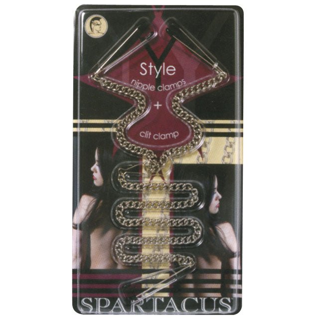 Tweezer Y Clamp Set Nipple And Clit Clamps - Royal Sins