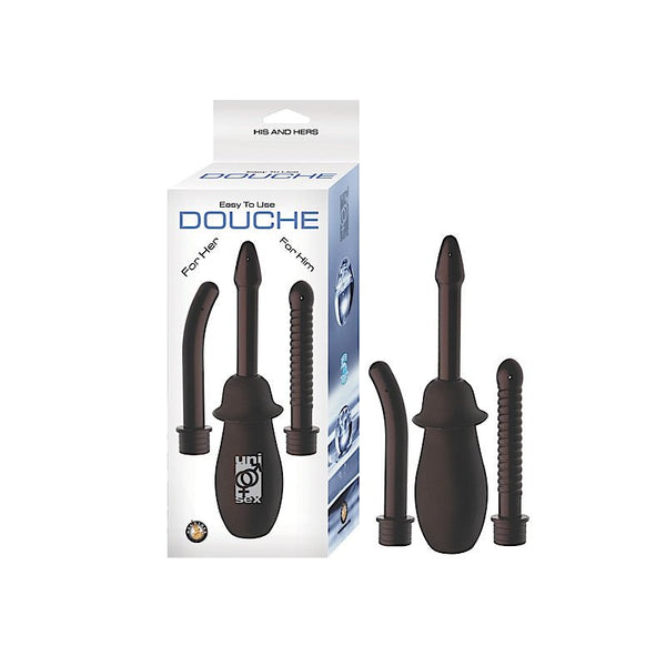 Unisex Douche With 3 Attatchments (Black) - Royal Sins