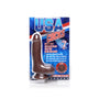 USA Cocks 7 in. Ameriskin Dual Density Dildo Dark - Royal Sins