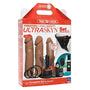 Vac - U - Lock - VIBRATING Dual Density ULTRASKYN Set w/Wireless Remote Caramel - Royal Sins