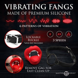 Vampire Vibrating Mouth Gag - Royal Sins