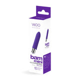 VeDO Bam Mini Rechargeable Bullet Vibe - Indigo - Royal Sins
