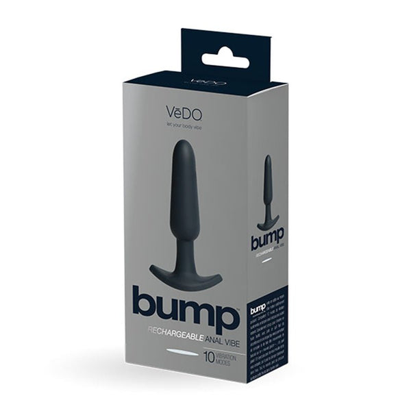 VeDO Bump Rechargeable Anal Vibe - Just Black - Royal Sins
