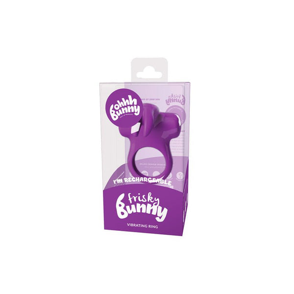 VeDO Frisky Bunny Rechargeable Vibrating Ring - Perfectly Purple - Royal Sins