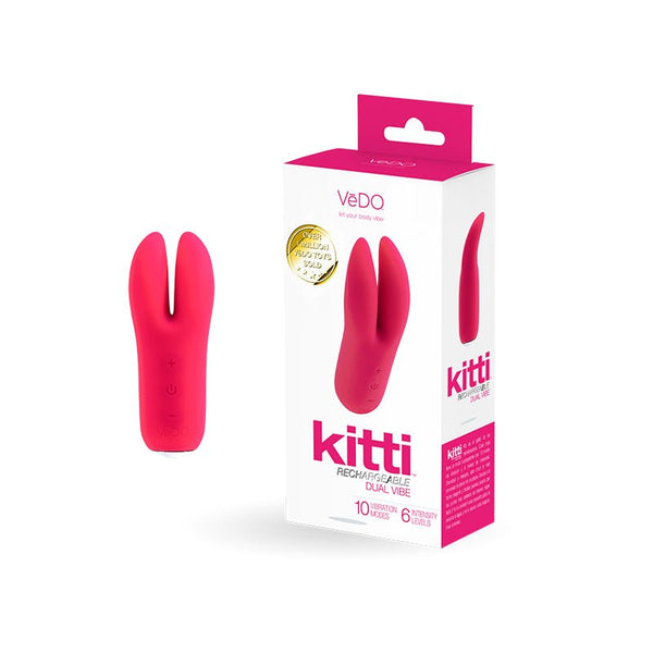 Vedo Kitti Rechargeable Dual Vibe Foxy Pink - Royal Sins