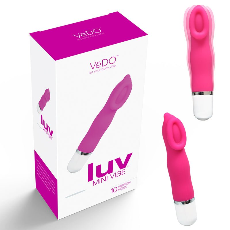 VeDO Luv Mini Vibe Hot In Bed Pink - Royal Sins