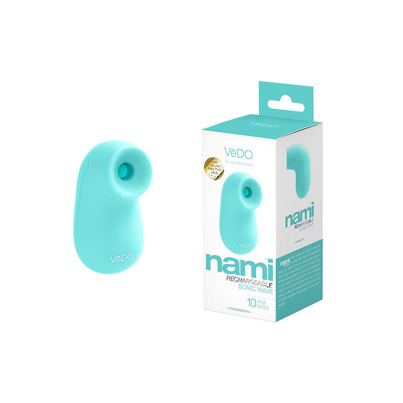 Vedo Nami Rechargeable Sonic Vibe Tease Me Turquoise - Royal Sins