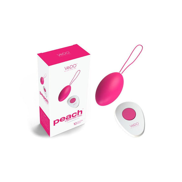 VeDO Peach Rechargeable Egg Vibe - Foxy Pink - Royal Sins