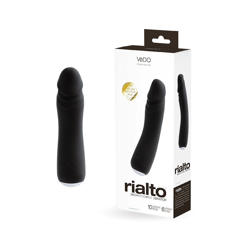 Vedo Rialto Rechargeable Vibe Black Pearl - Royal Sins