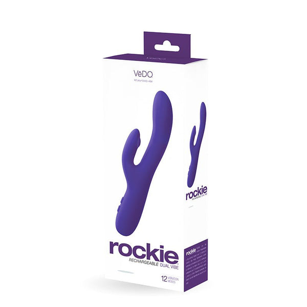 VeDO Rockie Rechargeable Dual Vibe - Into You Indigo - Royal Sins