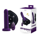 Vedo Strapped Rechargeable Vibrating Strap - On Deep Purple - Royal Sins