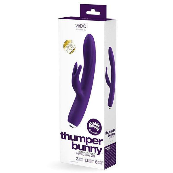 Vedo Thumper Bunny Rechargeable Dual Vibe Deep Purple - Royal Sins