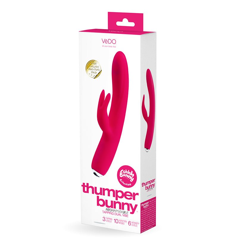 Vedo Thumper Bunny Rechargeable Dual Vibe Pretty Pink - Royal Sins