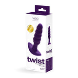 VeDO Twist Rechargeable Silicone Vibrating Anal Plug Purple - Royal Sins