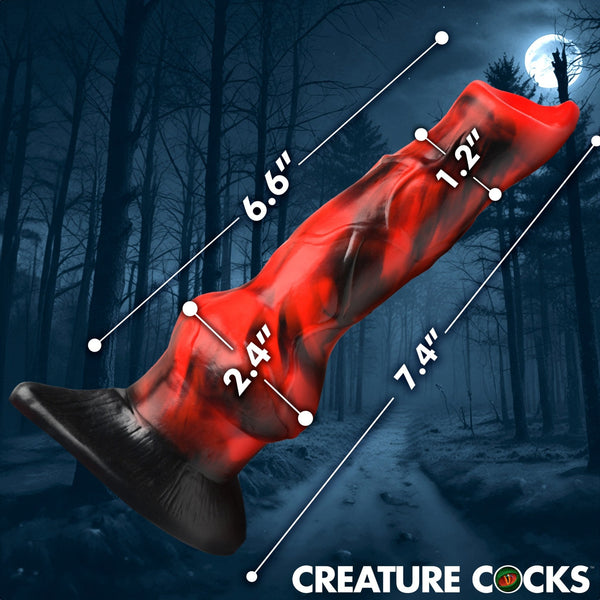 Vibra Beast Vibrating Silicone Dildo - Royal Sins