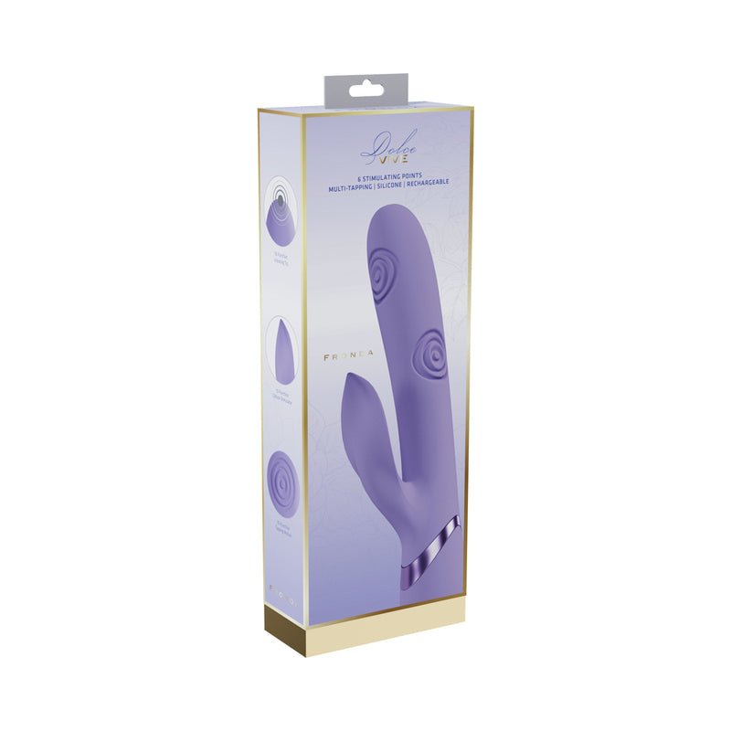 VIVE Fronda Rechargeable G - Spot and Tapping Leaf Clit Stimulator Lavender - Royal Sins