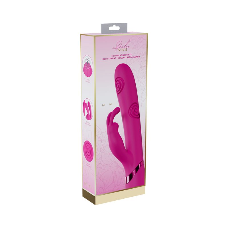 VIVE Mimi Rechargeable G - Spot Vibrating and Tapping Rabbit Pink - Royal Sins
