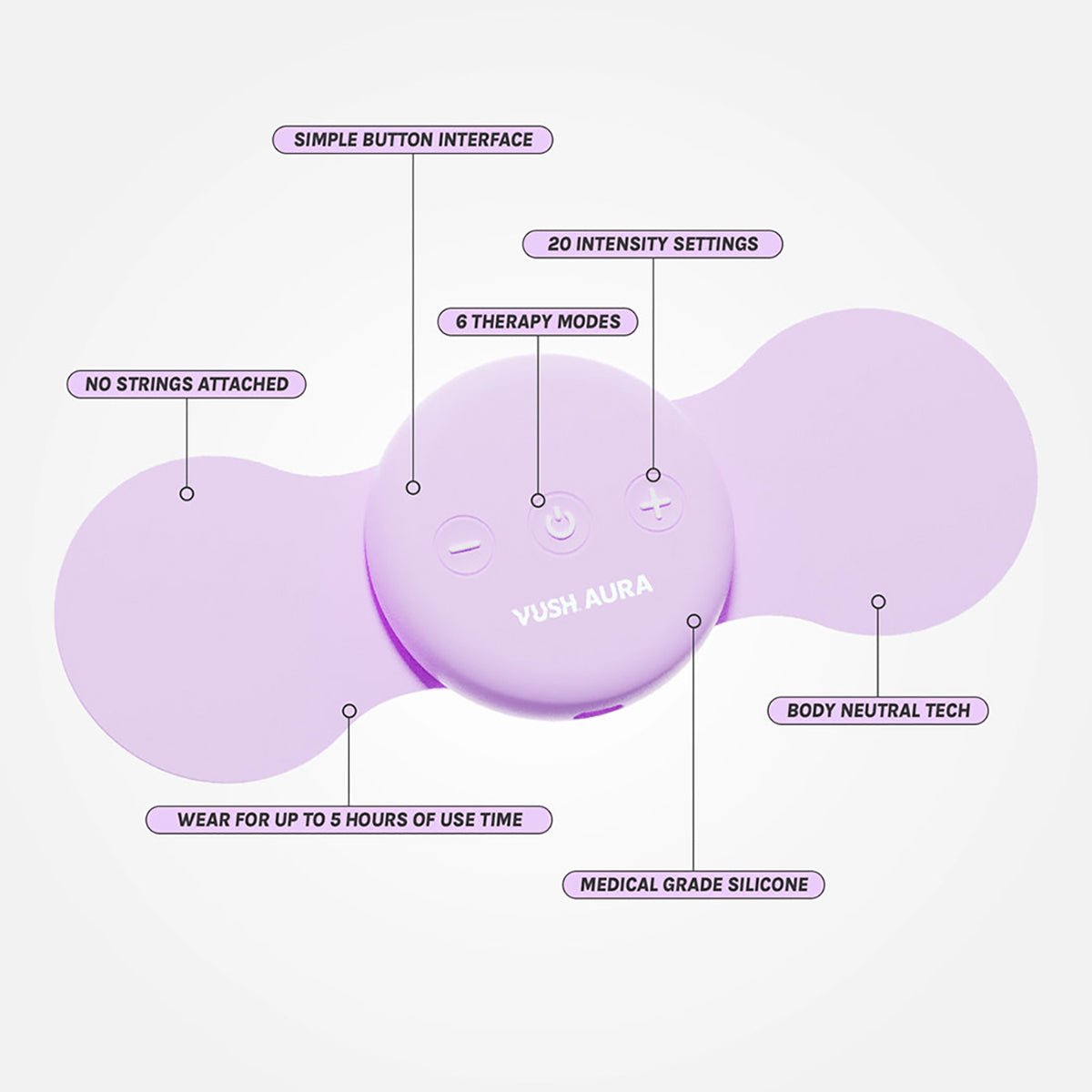 VUSH Aura Replacement Electro Gel Pads - Royal Sins