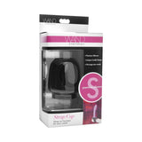 Wand Essentials Silicone Strap Cap Wand Harness For Dildos Black - Royal Sins