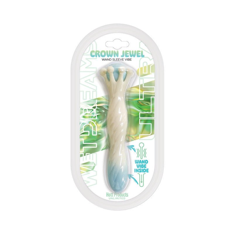 Wet Dreams Ultra Crown Jewel Liquid Silicone Sceptor Sleeve Vibe - Royal Sins