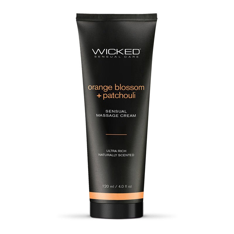 Wicked Orange Blossom + Patchouli Sensual Massage Cream 4 oz. - Royal Sins