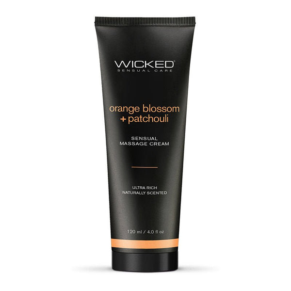 Wicked Orange Blossom + Patchouli Sensual Massage Cream 4 oz. - Royal Sins