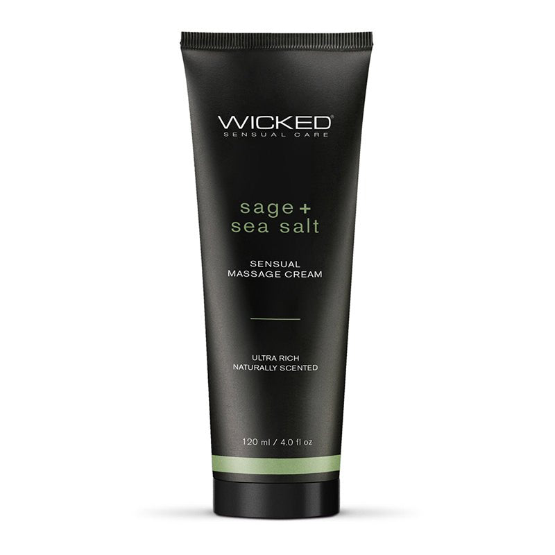 Wicked Sage + Sea Salt Sensual Massage Cream 4 oz. - Royal Sins