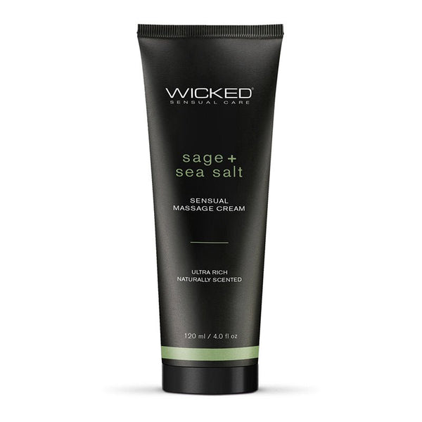 Wicked Sage + Sea Salt Sensual Massage Cream 4 oz. - Royal Sins