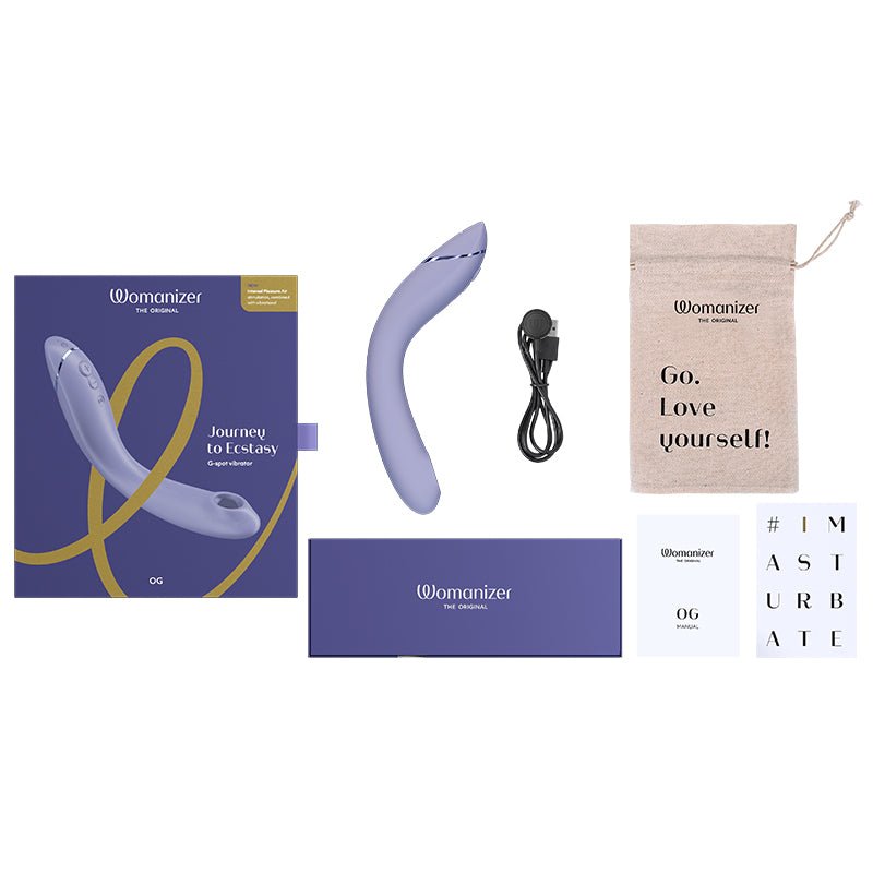 Womanizer OG Rechargeable G - Spot Pleasure Air Stimulator Lilac - Royal Sins