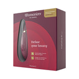 Womanizer Premium 2 Rechargeable Silicone Luxurious Pleasure Air Clitoral Stimulator Bordeaux - Royal Sins