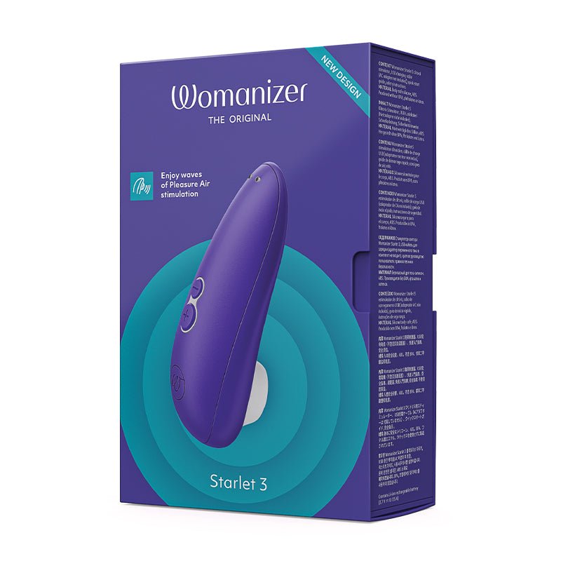 Womanizer Starlet 3 Rechargeable Silicone Compact Pleasure Air Clitoral Stimulator Indigo - Royal Sins