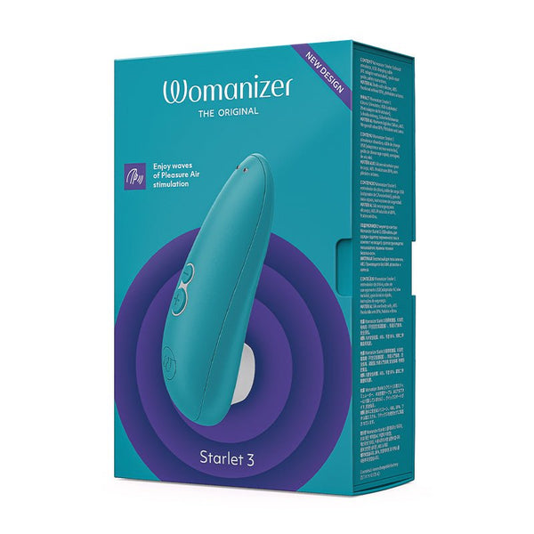 Womanizer Starlet 3 Rechargeable Silicone Compact Pleasure Air Clitoral Stimulator Turquoise - Royal Sins