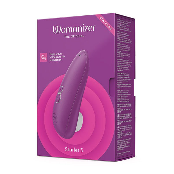 Womanizer Starlet 3 Rechargeable Silicone Compact Pleasure Air Clitoral Stimulator Violet - Royal Sins