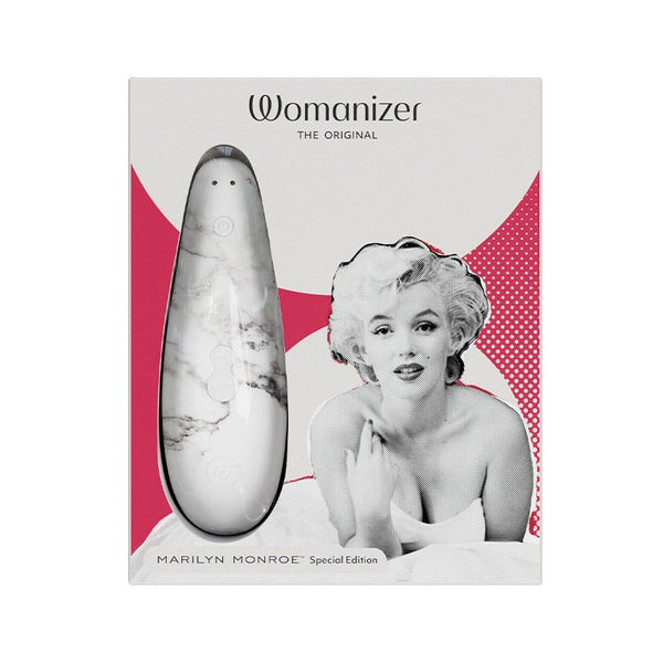 Womanizer x Marilyn Monroe Classic 2 Special Edition Pleasure Air Clitoral Stimulator White Marble - Royal Sins