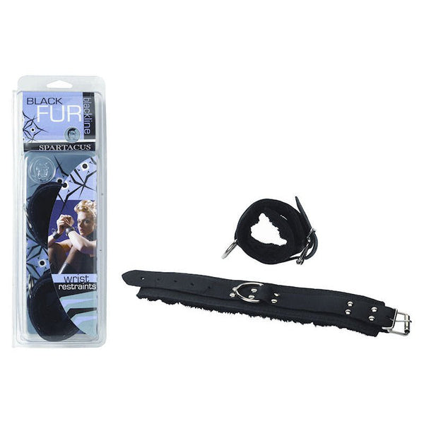 Wrist Restraints Black Faux Fur - Royal Sins