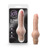 X5 Mr. Right Now Realistic 7 in. Vibrating Dildo Beige - Royal Sins