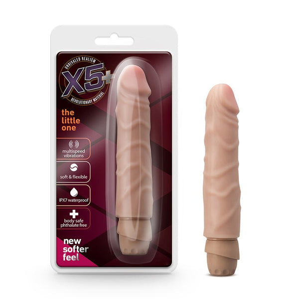 X5 Plus The Little One Realistic 6.75 in. Vibrating Dildo Beige - Royal Sins