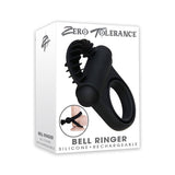 Zero Tolerance Bell Ringer Rechargeable Vibrating Flicking Silicone Cockring Black - Royal Sins