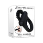 Zero Tolerance Bell Ringer Rechargeable Vibrating Flicking Silicone Cockring Black - Royal Sins