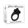 Zero Tolerance Black Knight Vibrating Cockring Black - Royal Sins
