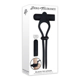 Zero Tolerance Black Tie Affair Rechargeable Silicone Cock Tie Cockring Black - Royal Sins