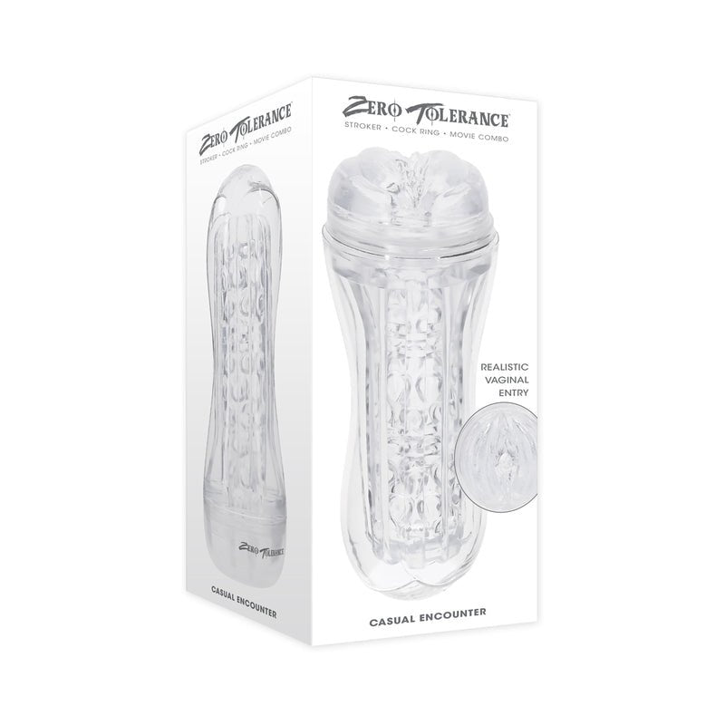 Zero Tolerance Casual Encounter Stroker Masturbator TPE Clear - Royal Sins