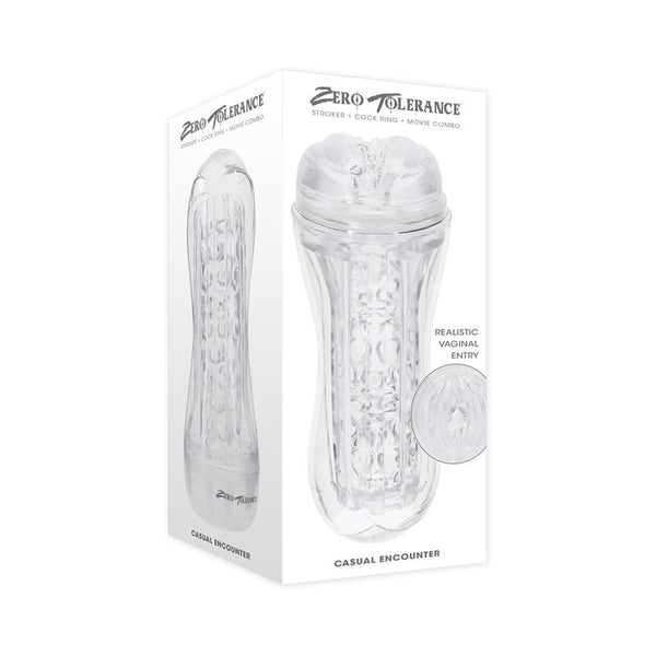 Zero Tolerance Casual Encounter Stroker Masturbator TPE Clear - Royal Sins