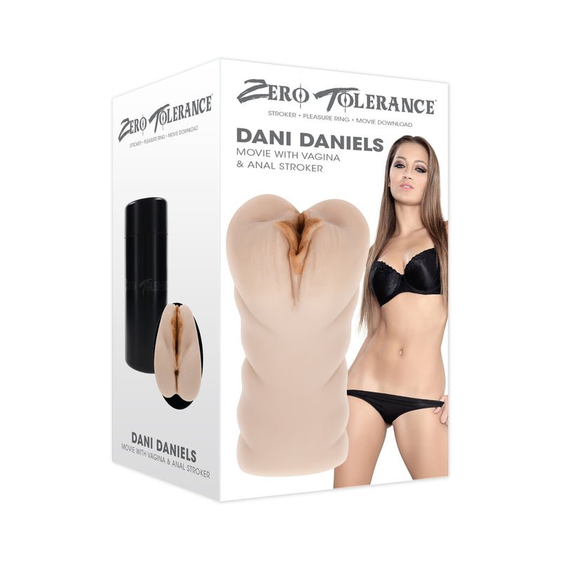 Zero Tolerance Dani Daniels Movie with Vagina & Anal Stroker Light - Royal Sins