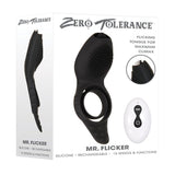 Zero Tolerance Mr. Flicker Remote - Controlled Flicking Tongue Vibrating Cockring Black - Royal Sins